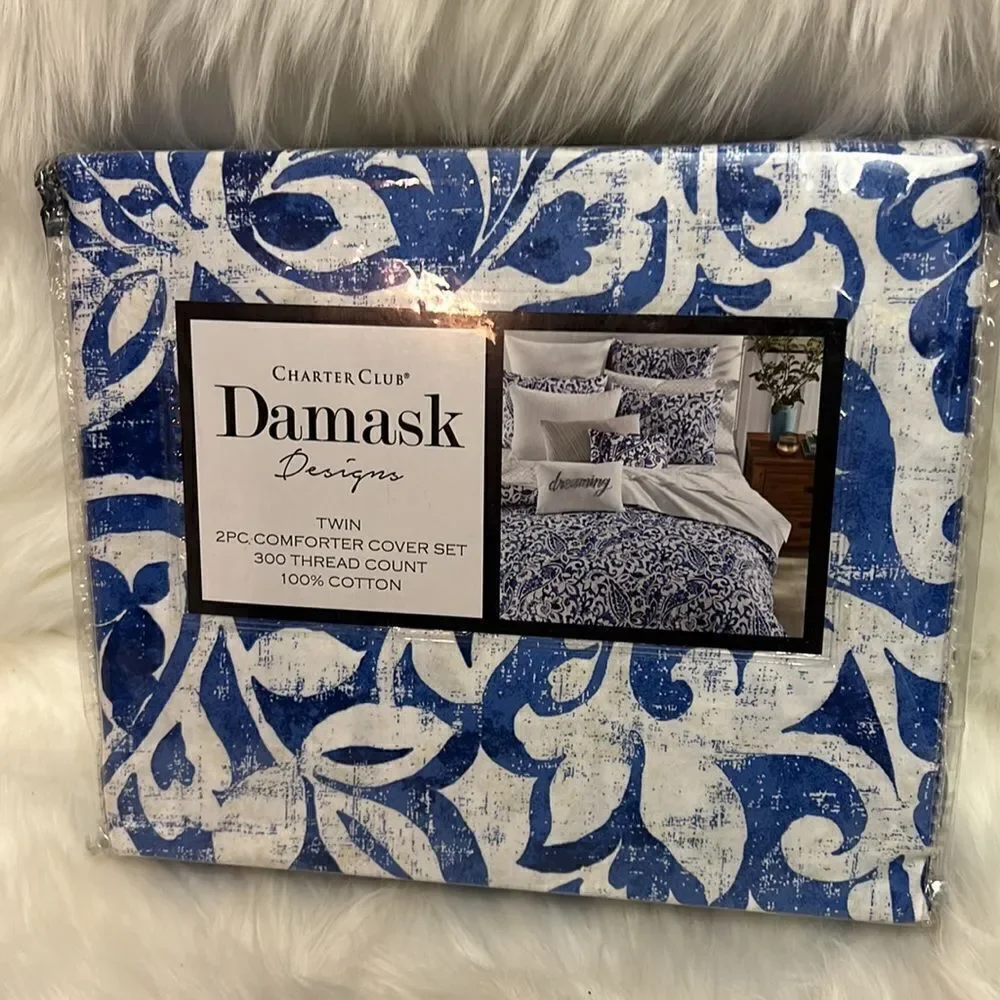 Charter club Damask collection Duvet set‎